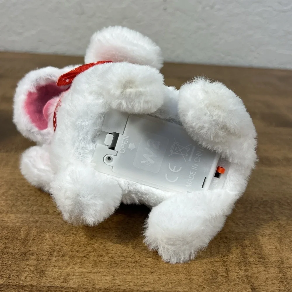 Lot of 2 Nico Robotica‎ Puppy Walking Robot Dogs White & Brown - Tested